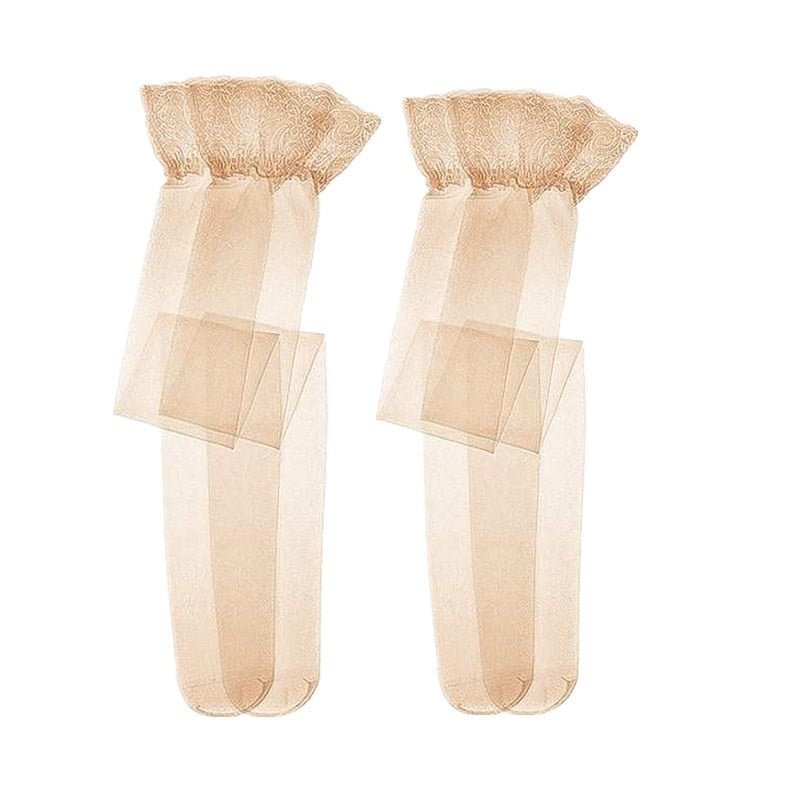 Varsbaby ladies sexy solid breathable transparent beauty legs stockings thin for women 2 pairs/lot
