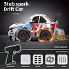 【Spark + Drift Double Cool】BMW M4 Egg-Shaped Spark Remote Control Car, Electric Four-Wheel Drive Desktop Drift Toy, Nighttime Cool Gadget