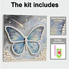 DIY Pearl Painting Butterfly for Home Decor with Frame(30x30cm)
