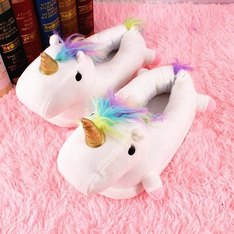 5 Colors Fluffy Unicorn Slippers SP1711173