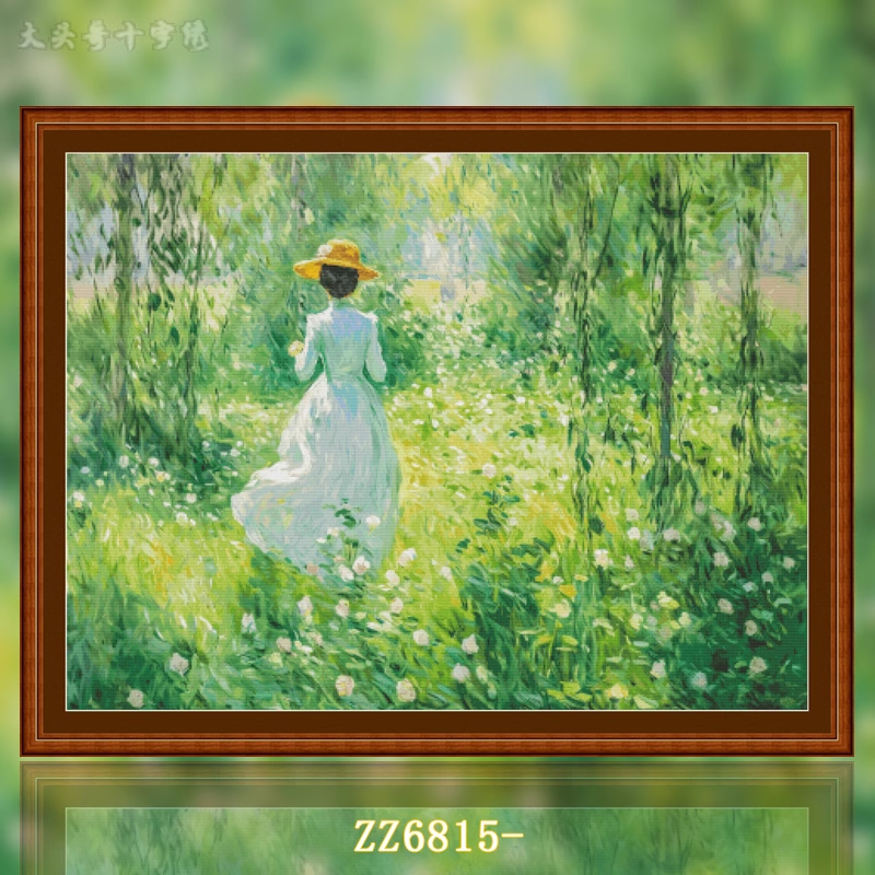 【ZZ6815- Green Mood】 Painting Fairy Cross Stitch