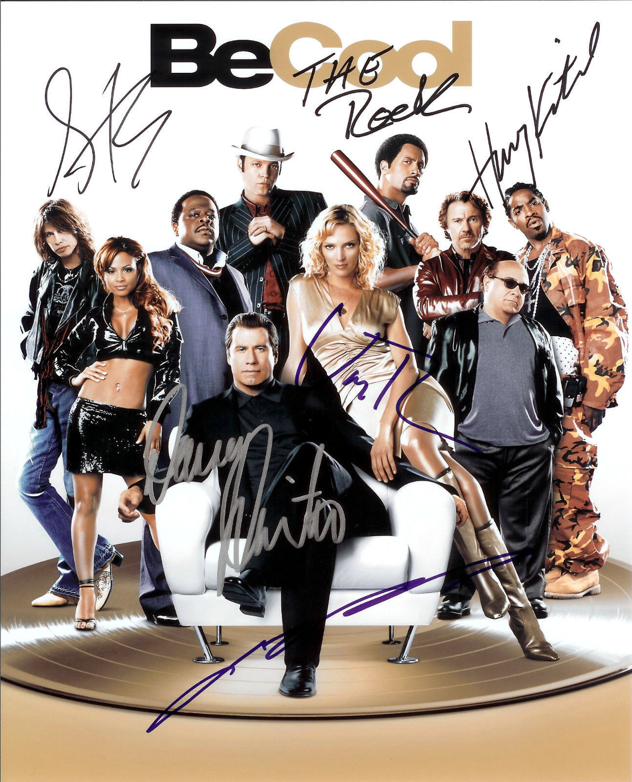 BE COOL CAST AUTOGRAPH SIGNED PP Photo Poster painting POSTER