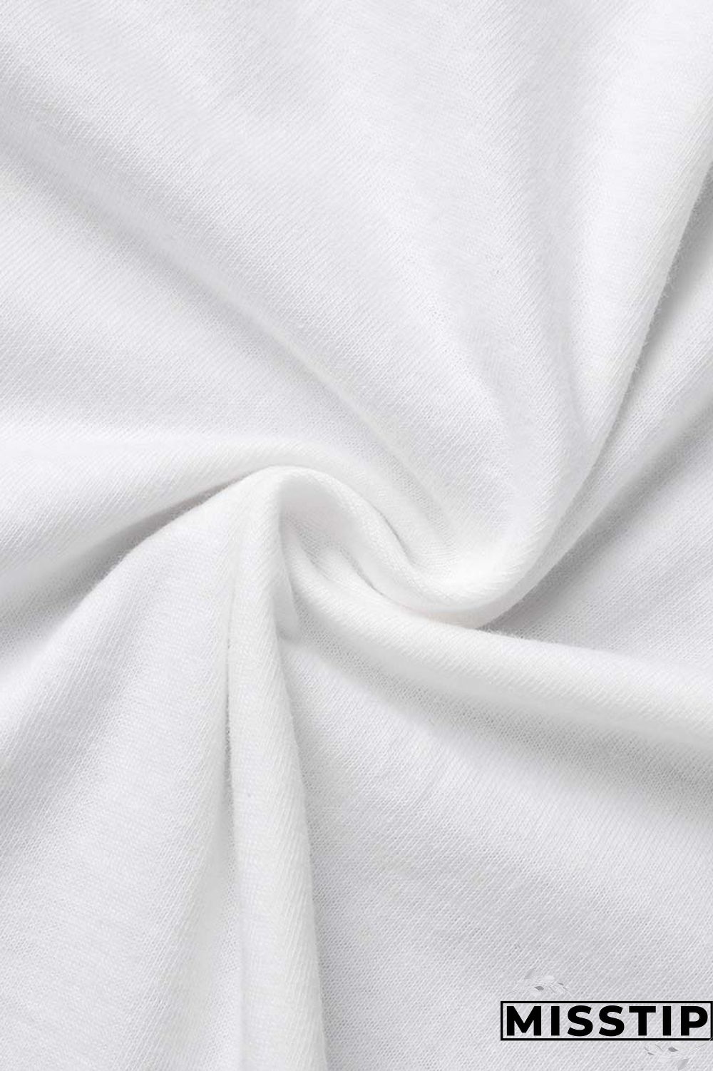 White Casual Print Basic O Neck T-Shirts (Subject To The Actual Object)