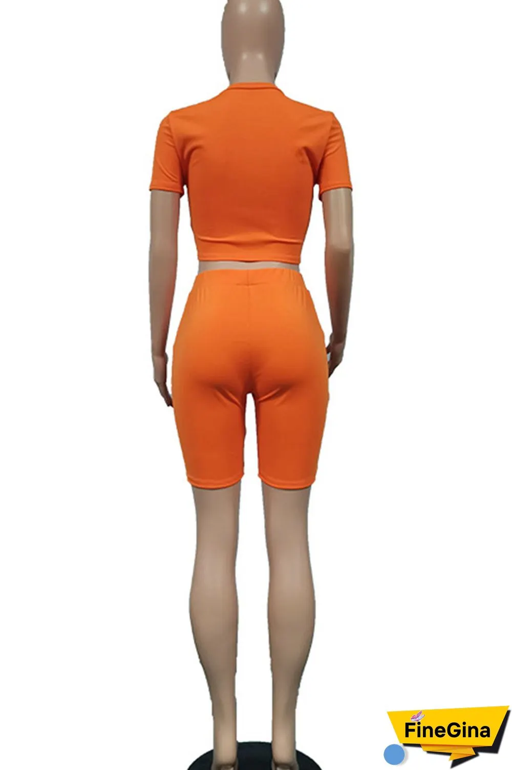 Black Casual Sportswear Print Bandage Patchwork O Neck Short Sleeve Two Pieces