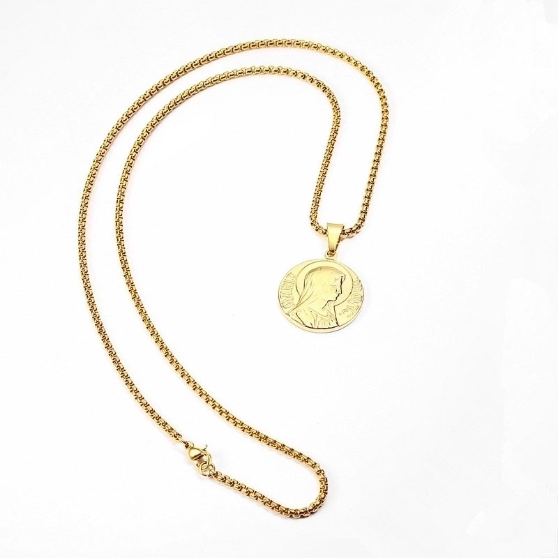 Hip-Hop Color Block 304 Stainless Steel Plating 18K Gold Plated Men’s