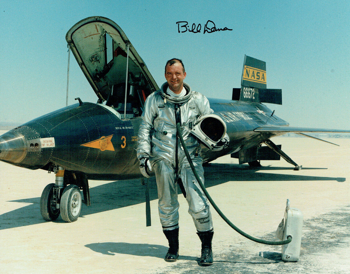 Bill DANA Signed Autograph 10x8 Photo Poster painting 1 COA AFTAL NASA Test Pilot X-15 Astronaut