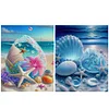 (2pcs) Beach Shells-11CT Stamped Cross Stitch 40*50cm(Bundle Sale)