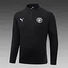 Joyfball 2025/2026 Manchester City Half-Pull Training Suit Black Football Shirt 1:1 Thai Quality