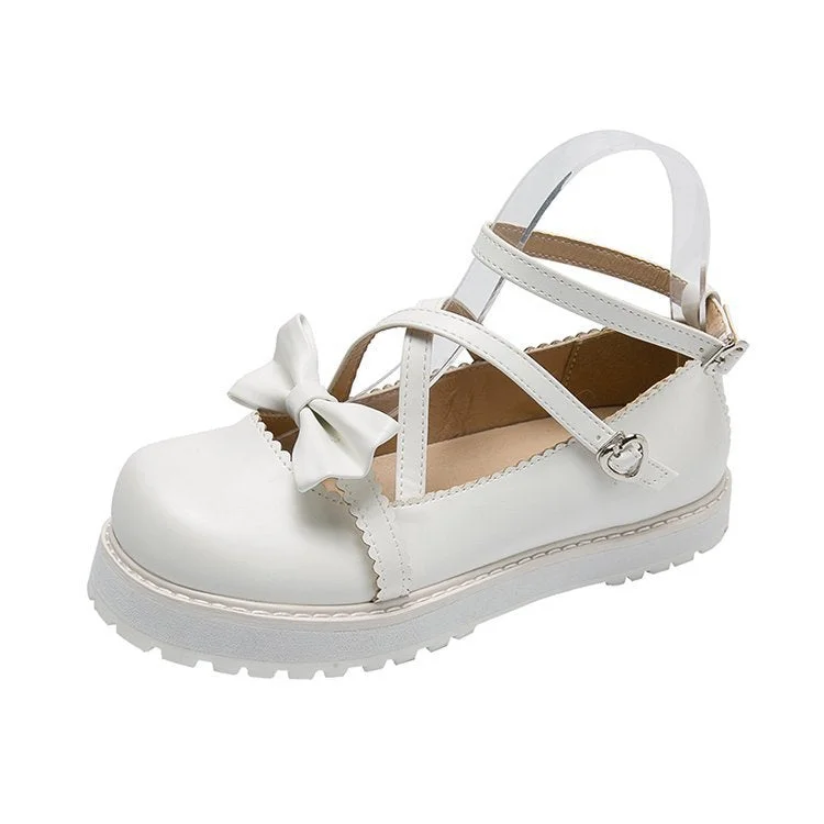 Japanese Kawaii lolita Shoes JK Uniform Shoes Mary Janes Shoes Woman lolita dress cosplay Shoes low heel women pink white red