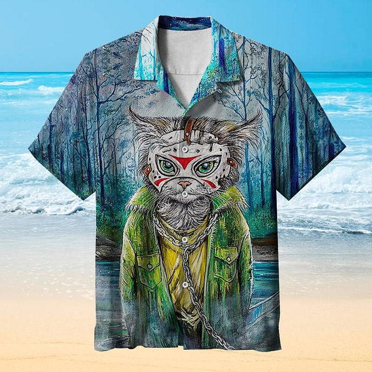 Jason MeowHiss Hawaiian shirt