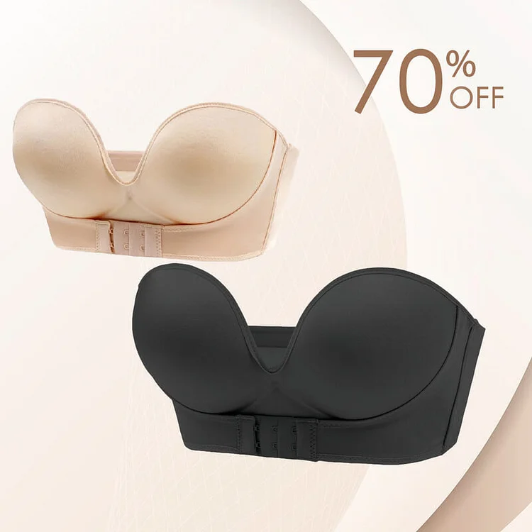 🔥Last Day 70% OFF🔥-Invisible strapless non-slip sexy no steel ring tube top