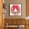 Christmas Wreath - 11CT Stamped Cross Stitch - 40*40cm - Xmas