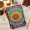  Mandala 5D DIY Diamond Art Painting Notebook Kit 50 Pages A5 Rhinestone Art Painting Notebook Kit for Adults Beginners Holiday Birthday Gift