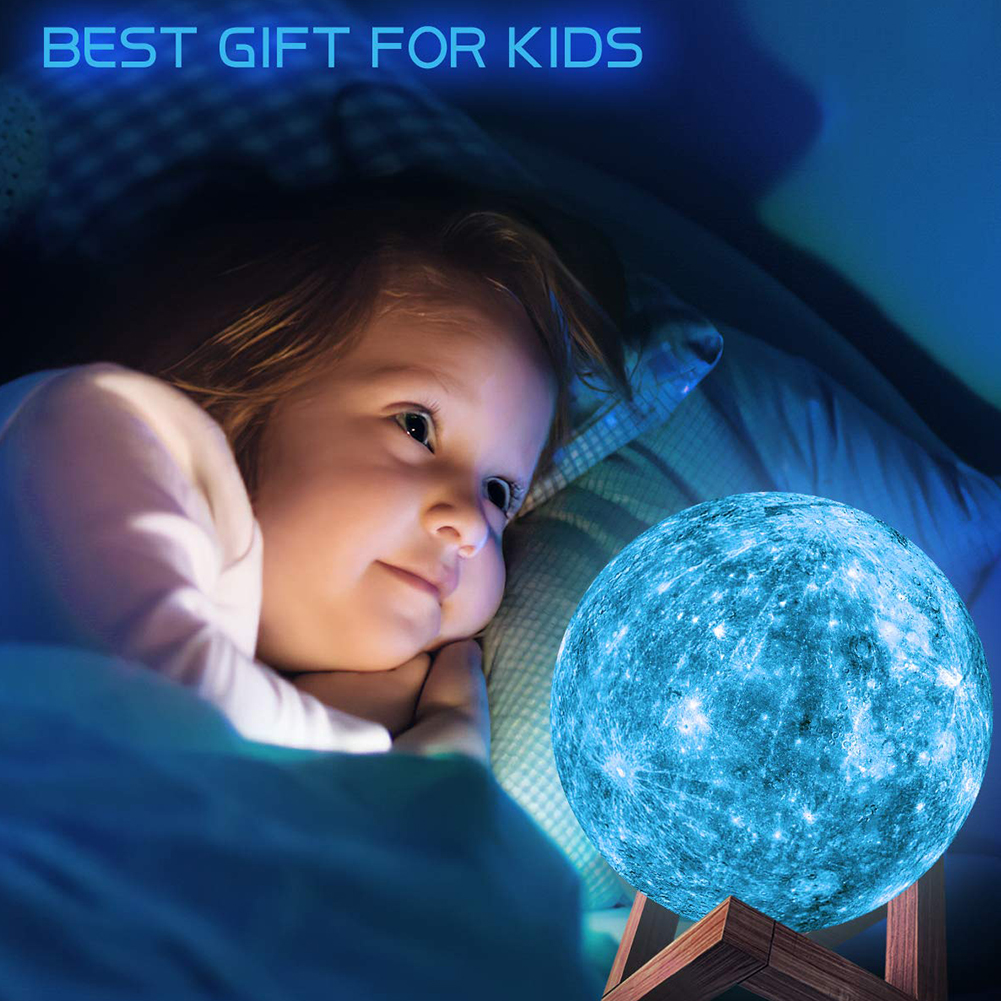 

15cm 3D 16 Colors Mercury USB Remote Control Night Light Bedside Lamp Kids, 501 Original