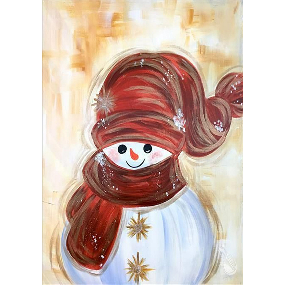 

Winter Snowman - Round Drill Diamond Painting - 30*40CM, 501 Original