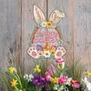 Diamond Painting Acrylic Single Side Drill Easter Rabbit Pendant For Home Garden Decor