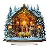 Acrylic Special Shaped Christmas 5D DIY Diamond Painting Tabletop Decorations