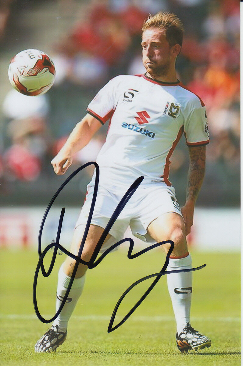 MK DONS HAND SIGNED DANNY GREEN 6X4 Photo Poster painting 1.