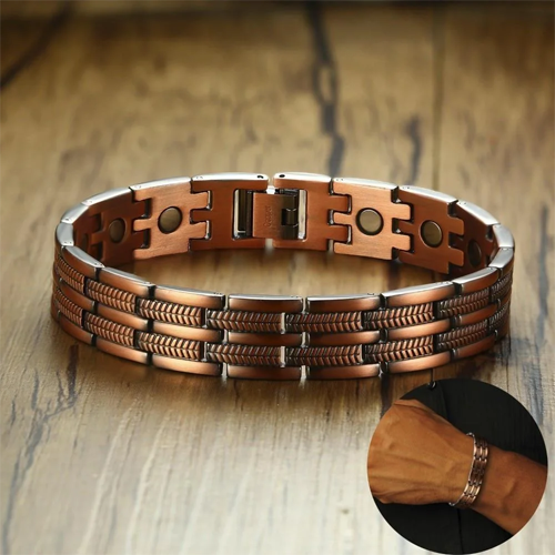 Wellness Magnetic Pure Copper Bracelet For Men