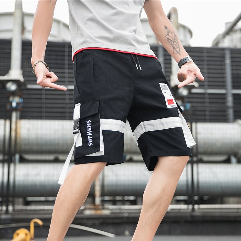 Branded Stitching Classic Casual Shorts Pants