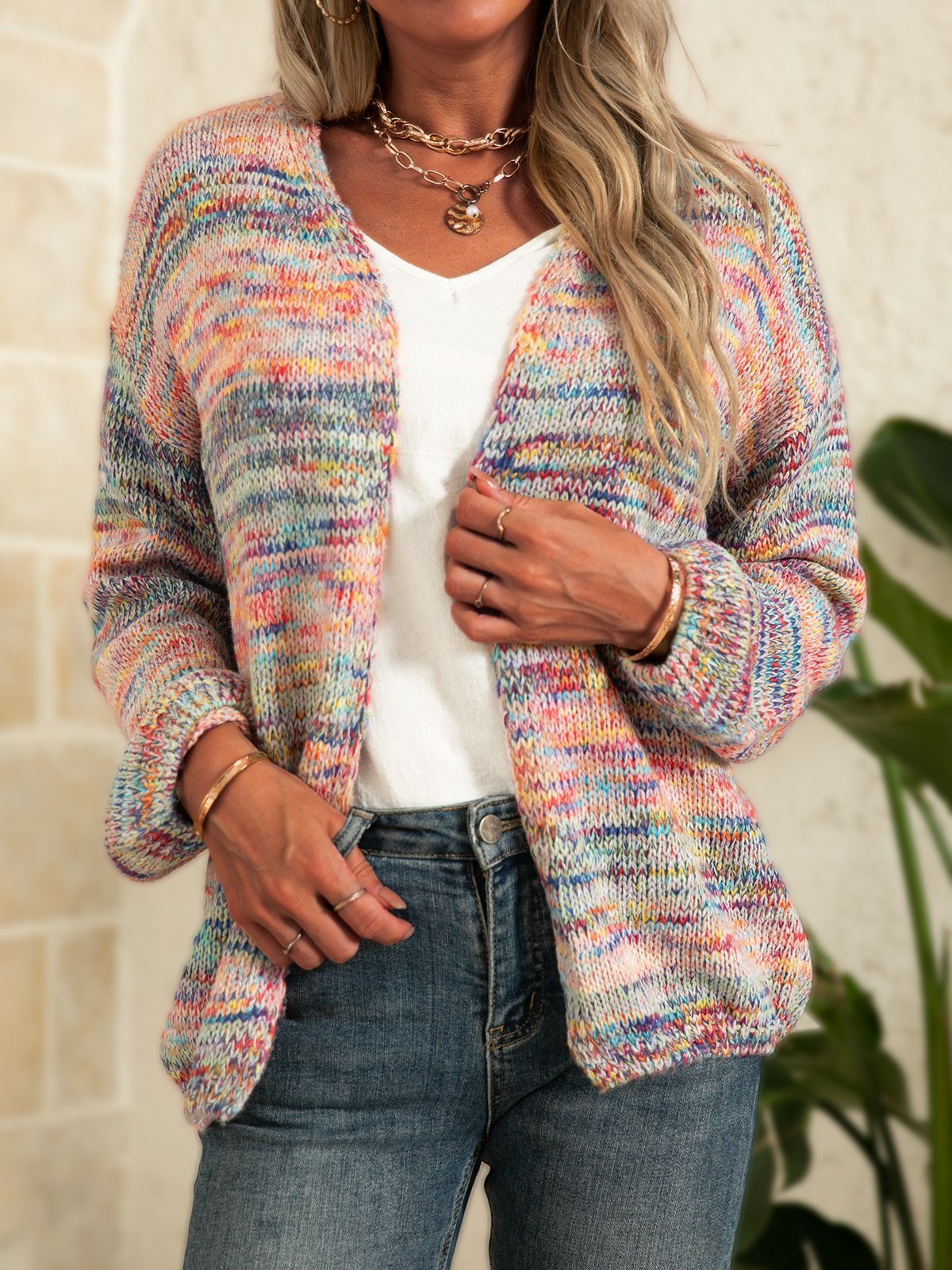  thdmladies Plus Size Long Sleeve Casual Outerwear thedmladies