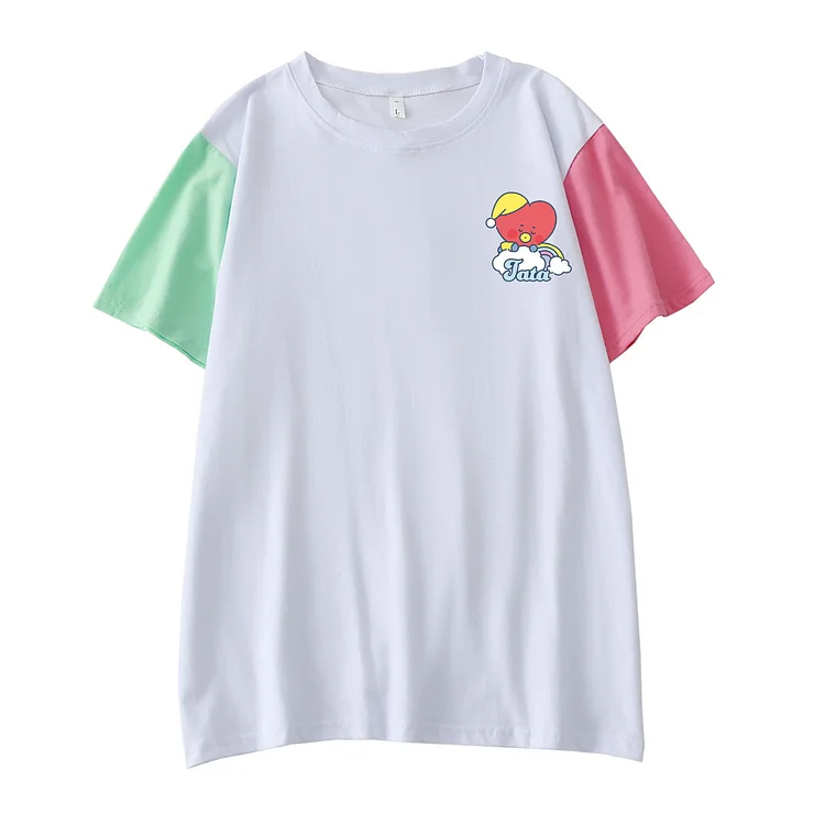 BTS Dream of Baby Tata Cute Colorblock T-shirt