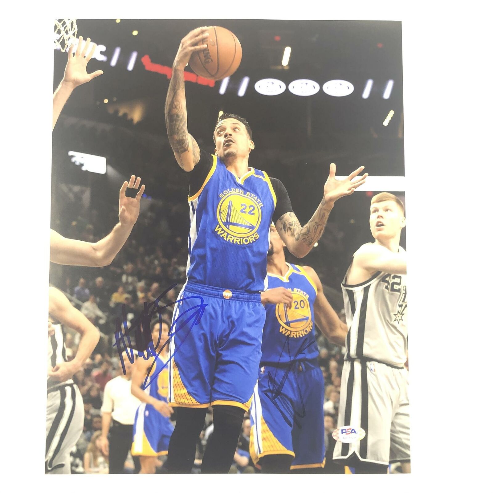 Matt Barnes signed 11x14 Photo Poster painting PSA/DNA Golden State Warriors Autographed Champio