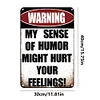 Warning - Metal Tin Signs(8*12Inch/12*16Inch)
