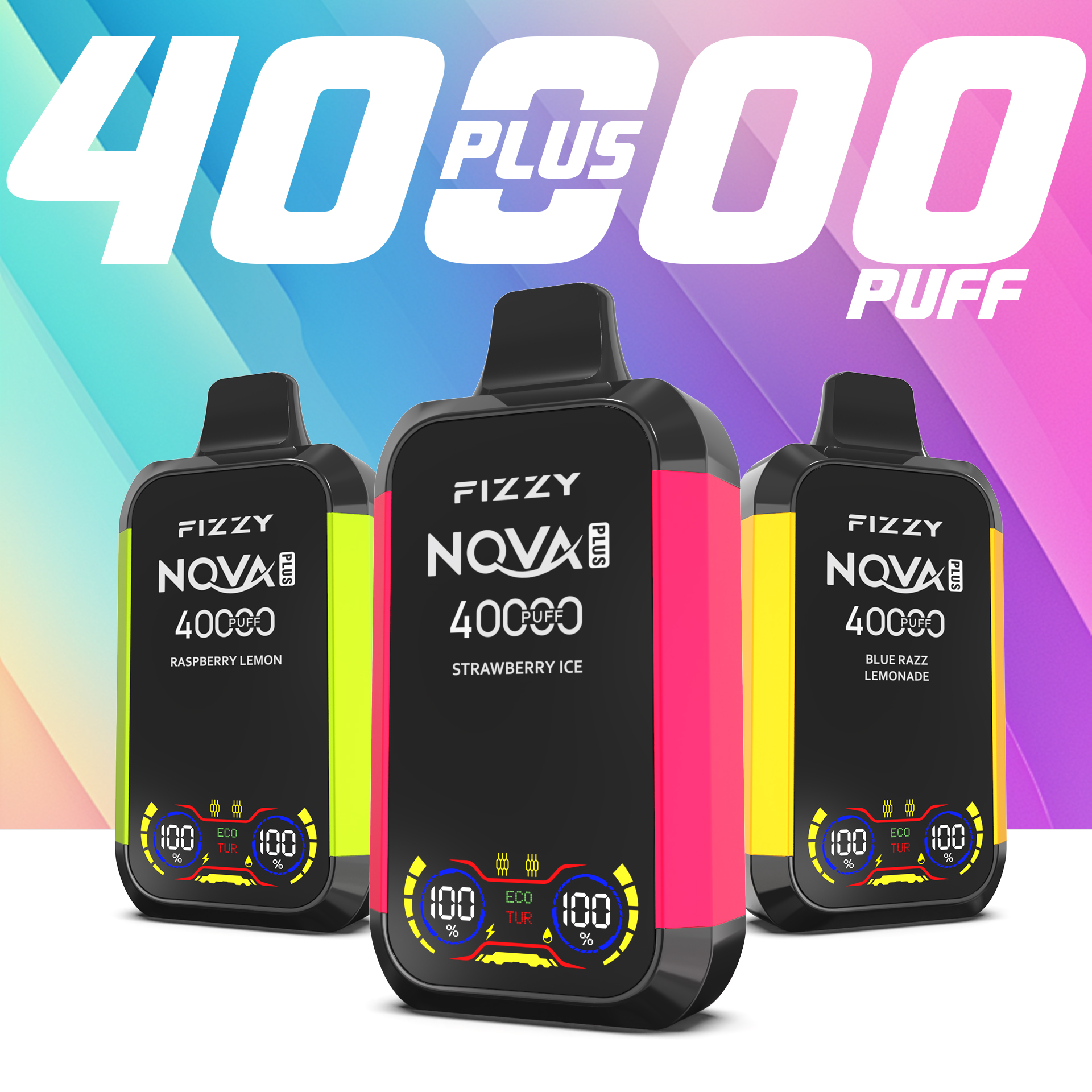 Fizzy Nova 40000: 40K Züge, Dual-Mode & LED Display  fumotvapeshop