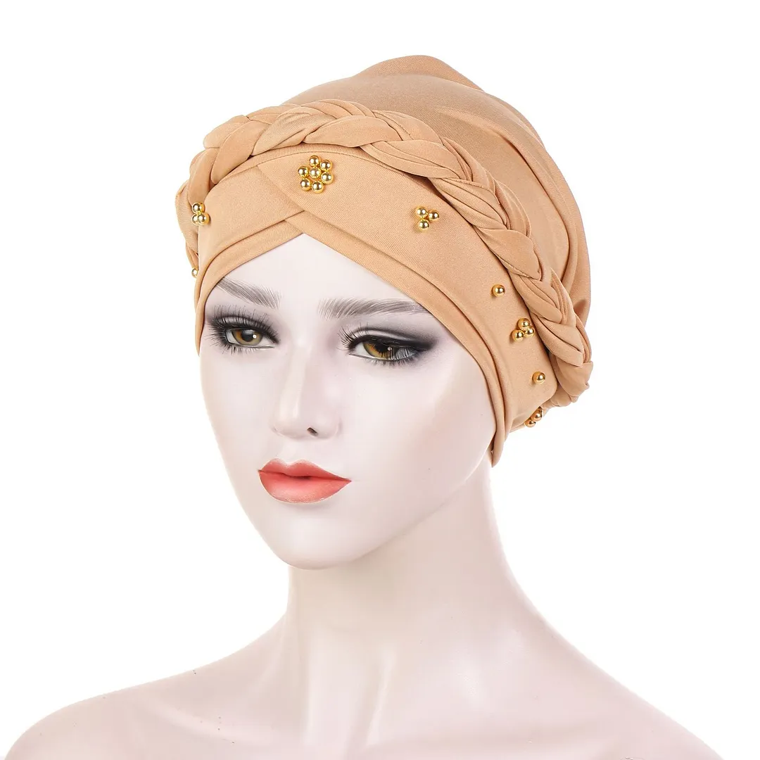 Women's Floral Printed Muslim Turban Hat Cap