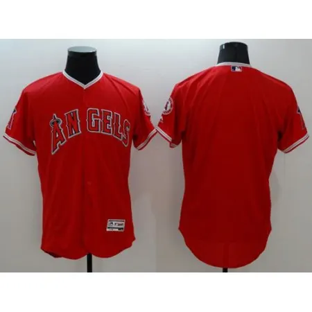 Angels of Anaheim Blank Red Flexbase Authentic Collection Stitched MLB Jersey