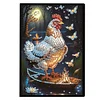 Diamond Painting White Rooster Notebook Diamond Art Diary Book