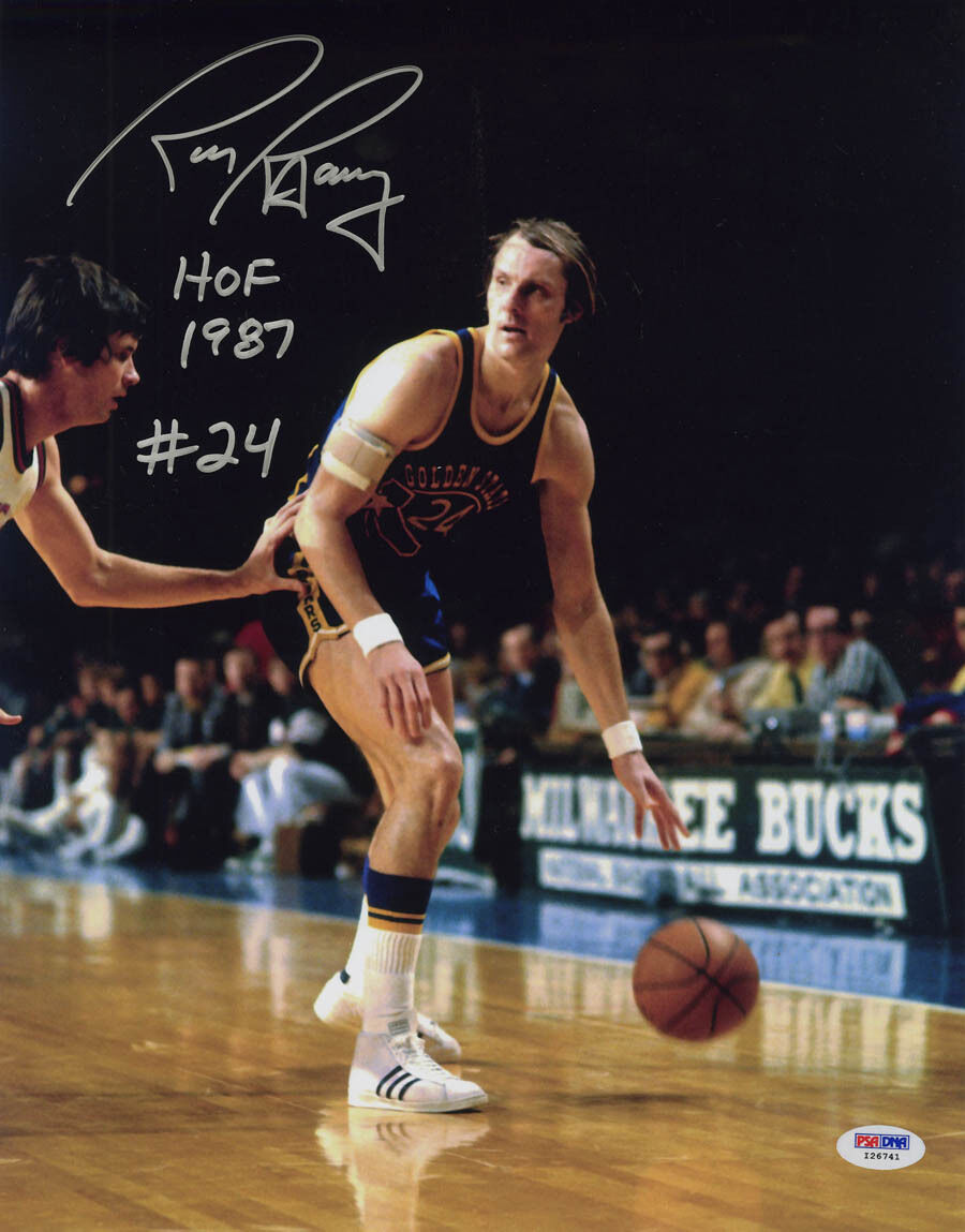 Rick Barry SIGNED 11x14 Photo Poster painting + HOF 87 Golden State Warriors PSA/DNA AUTOGRAPHED