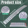 [US Local Warehouse] 2PCS 7.3ft Aluminum Motorcycle Ramp for Pickup Trucks ATVs Lawn Mowers Folding Dirt Bike Loading Ramp with Load Straps Truck Ramps