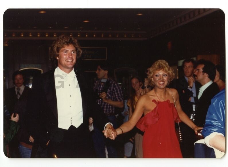 Wanda Richert & David Hasselhoff - Vintage Candid Photo Poster paintinggraph by Peter Warrack