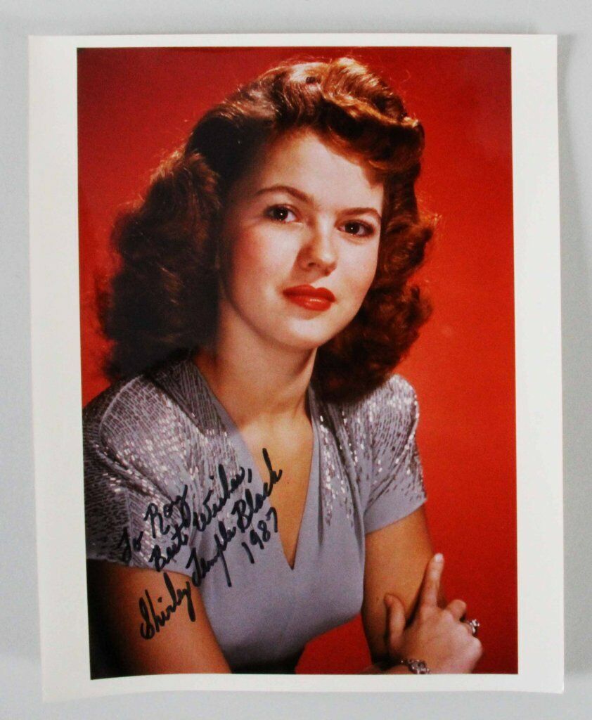 Shirley Temple Signed Photo Poster painting 8x10 - COA JSA