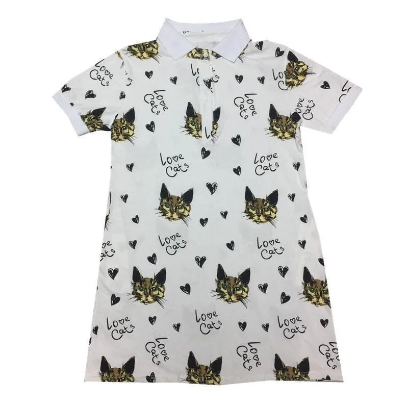 Kawaii Cat Printing Dress SP1710159