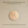 Solid Wood Magnetic Induction Lamp Smart Night Light Decorative Relief Wall Lamp USB Charging Night Light Suitable For Corridor Bedroom Living Room Stairs