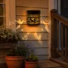 Solar Powered Outdoor Hummingbirds Wall Lamps Wall-Mounted Garden Lights
