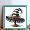 Witch Hat-14CT Stamped Cross Stitch 40*40cm tapestrymarket