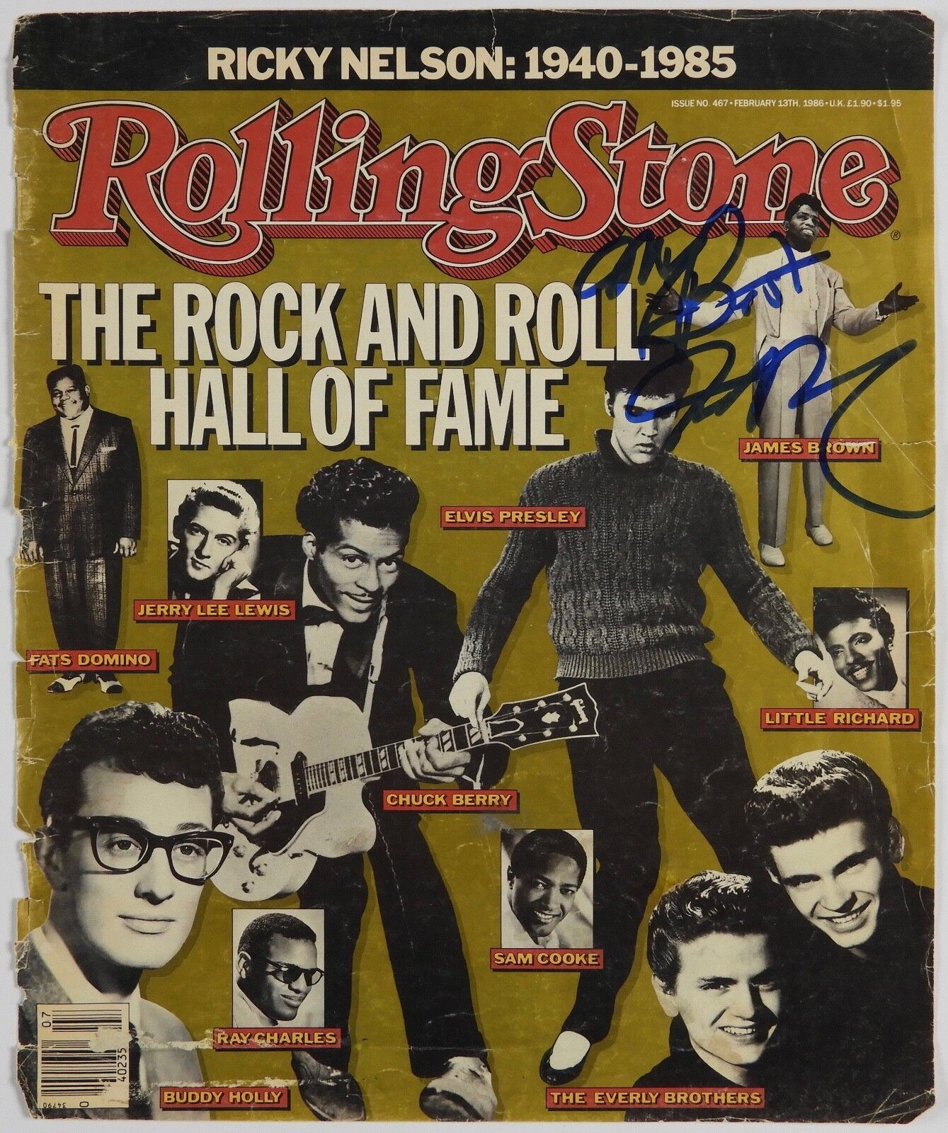 James Brown JSA Autograph Signed Rolling Stone Magazine Cover