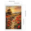(US Local)Poppy-11CT Stamped Cross Stitch Kit(40x60cm)
