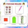 (US Local)6Pcs Acrylic Bouquet Diamond Painting Fridge Stickers for Fridge Whiteboards
