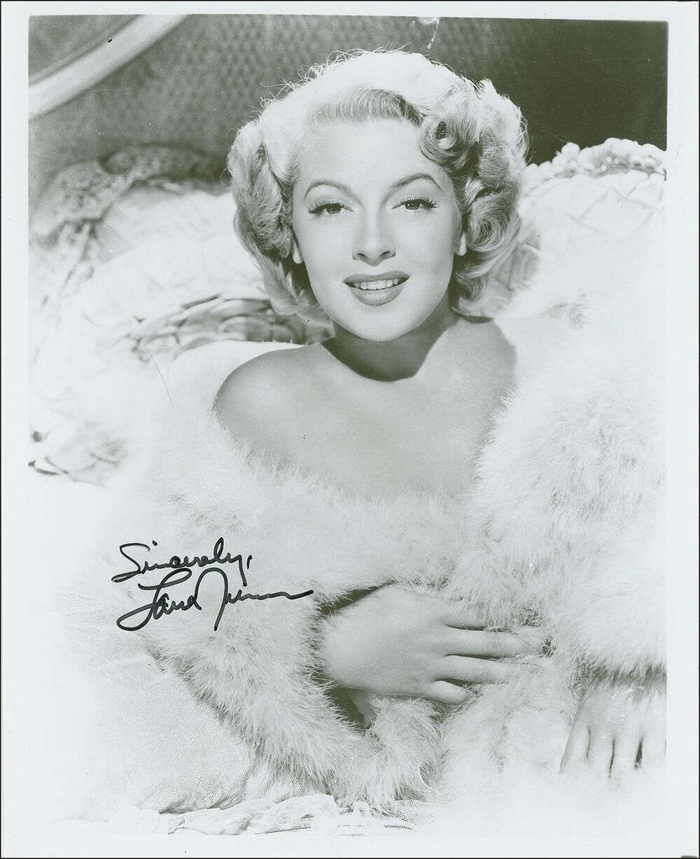 LANA TURNER Signed Photo Poster paintinggraph - Film Star Actress - preprint