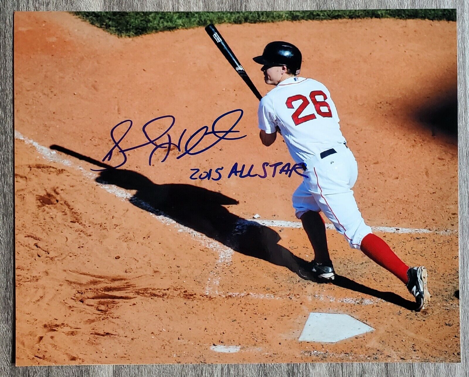 Brock Holt Signed Boston Red Sox 8x10 Photo Poster painting Fenway Legend RAD