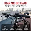 120dB Loud Bike Horn Waterproof Universal Mount Silicone Horns Type-C Rechargeable Adjustable Volume Settings Horn for Motorcycle Scooter Bicycle