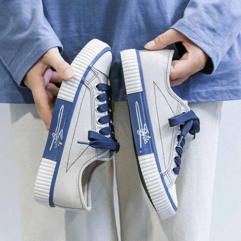 Lourdasprec 2022 Summer New Casual Breathable Flat Bottom Student Harajuku Sneakers Shoes For Women Sneakers Zapatos De Mujer