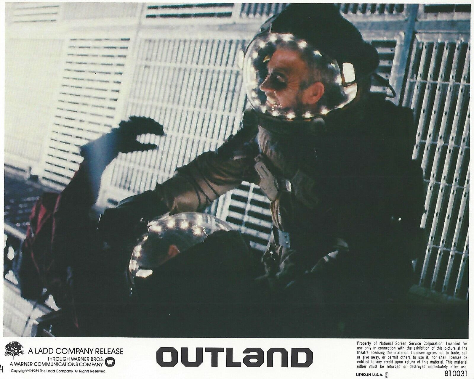 Outland Original 8x10 Lobby Card Poster 1981 Photo Poster painting #4 Sean Connery