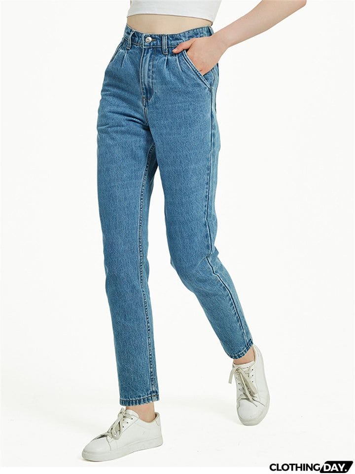 Women's Casual Style Harem Fit Campus Denim Jeans