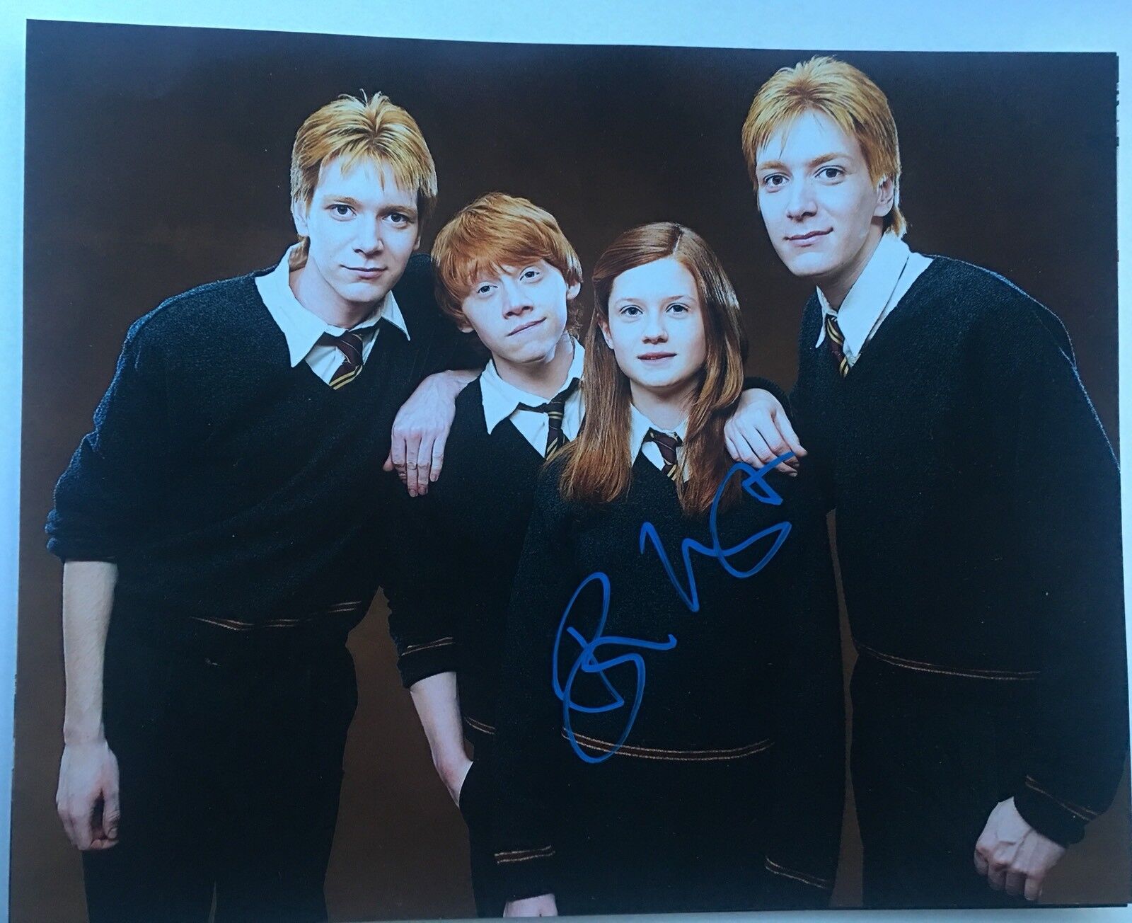 Bonnie Wright Signed 8x10 Photo Poster painting Harry Potter COA D3